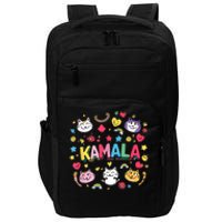 Childless Cat Lady Kamala Funny Kind Cartoon Cats Impact Tech Backpack