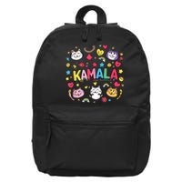 Childless Cat Lady Kamala Funny Kind Cartoon Cats 16 in Basic Backpack