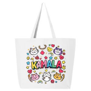 Childless Cat Lady Kamala Funny Kind Cartoon Cats 25L Jumbo Tote