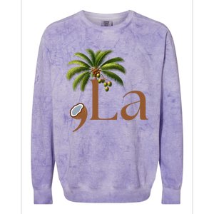 Coconut Comma + La 2024 Colorblast Crewneck Sweatshirt