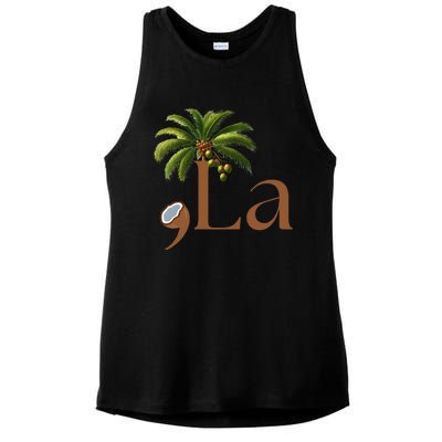 Coconut Comma + La 2024 Ladies PosiCharge Tri-Blend Wicking Tank