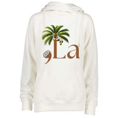 Coconut Comma + La 2024 Womens Funnel Neck Pullover Hood