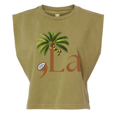 Coconut Comma + La 2024 Garment-Dyed Women's Muscle Tee