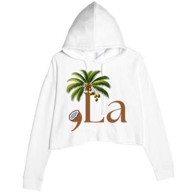 Coconut Comma + La 2024 Crop Fleece Hoodie