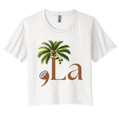 Coconut Comma + La 2024 Women's Crop Top Tee