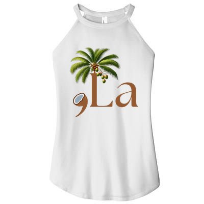 Coconut Comma + La 2024 Women's Perfect Tri Rocker Tank