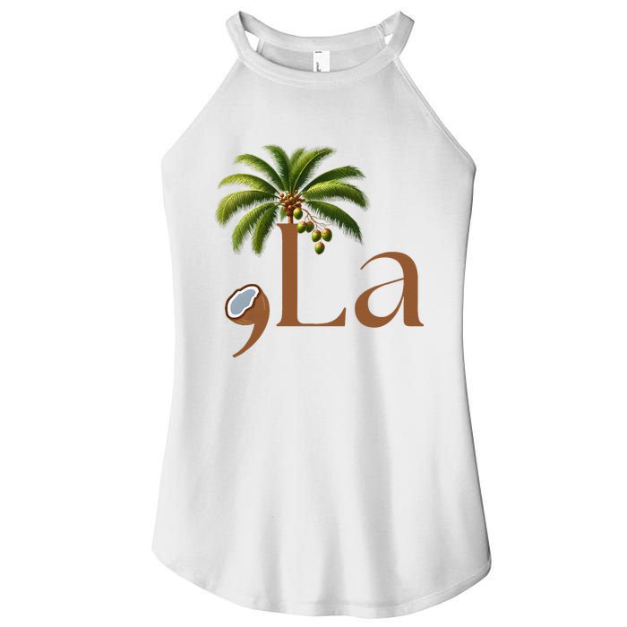 Coconut Comma + La 2024 Women's Perfect Tri Rocker Tank