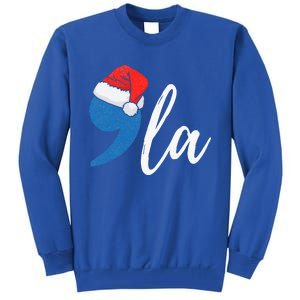 Christmas Comma La Santa Hat Kamala Harris Tall Sweatshirt