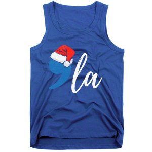 Christmas Comma La Santa Hat Kamala Harris Tank Top