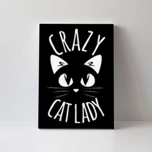 CRAZY CAT LADY Funny Fur Mom Mother's Day Christmas Birthday Canvas