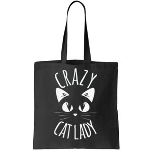 CRAZY CAT LADY Funny Fur Mom Mother's Day Christmas Birthday Tote Bag