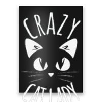 CRAZY CAT LADY Funny Fur Mom Mother's Day Christmas Birthday Poster