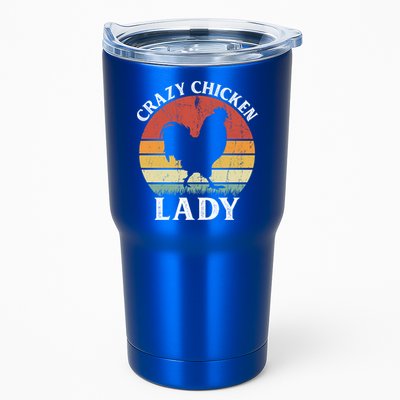 Crazy Chicken Lady Funny Women Girls Poultry Farm Farmer Gift Tumbler