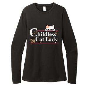 Childless Cat Lady 2024 Womens CVC Long Sleeve Shirt