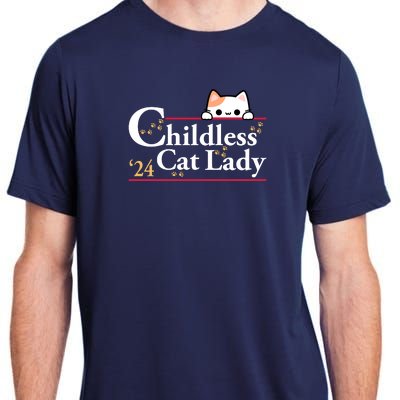 Childless Cat Lady 2024 Adult ChromaSoft Performance T-Shirt