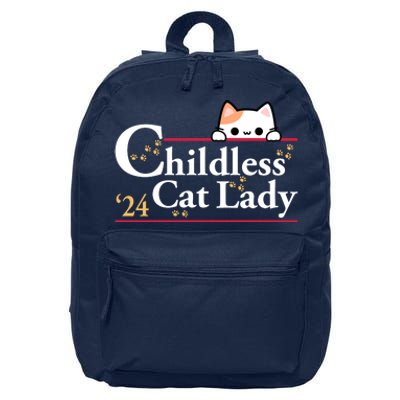 Childless Cat Lady 2024 16 in Basic Backpack