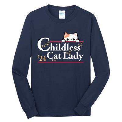 Childless Cat Lady 2024 Tall Long Sleeve T-Shirt