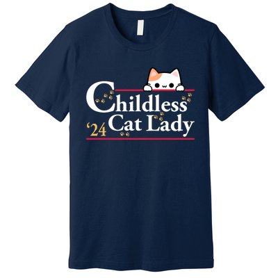 Childless Cat Lady 2024 Premium T-Shirt