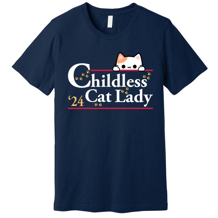 Childless Cat Lady 2024 Premium T-Shirt