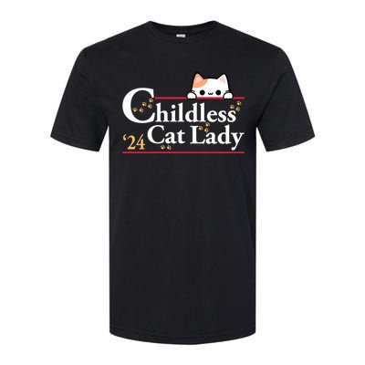 Childless Cat Lady 2024 Softstyle® CVC T-Shirt