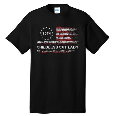 Childless Cat Lady 2024 Tall T-Shirt