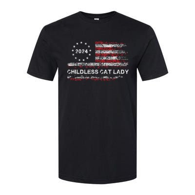 Childless Cat Lady 2024 Softstyle® CVC T-Shirt