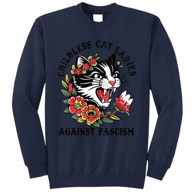 Childless Cat Ladies Voting Election 2024 Usa Vintage Tall Sweatshirt