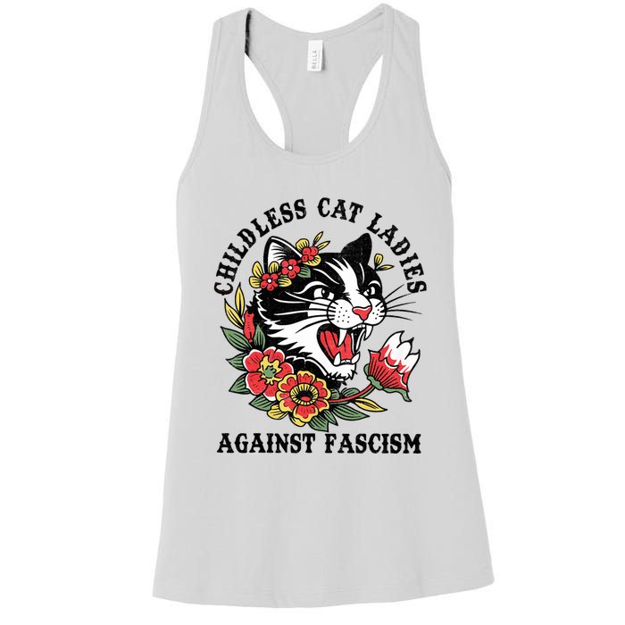 Childless Cat Ladies Voting Election 2024 Usa Vintage Women's Racerback Tank