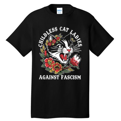 Childless Cat Ladies Against Fascism Vintage Tall T-Shirt