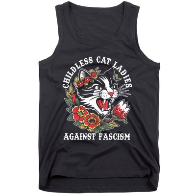 Childless Cat Ladies Against Fascism Vintage Tank Top