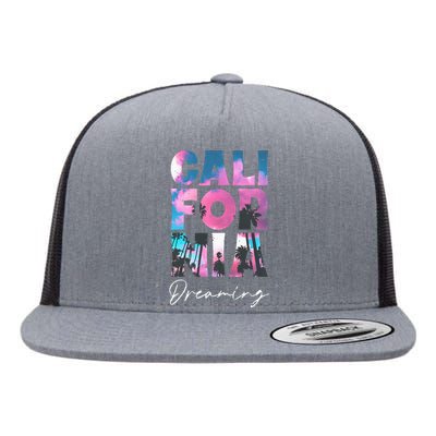 California Cali Lover Visiting California Flat Bill Trucker Hat