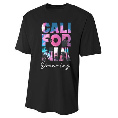 California Cali Lover Visiting California Performance Sprint T-Shirt