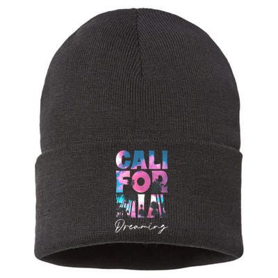 California Cali Lover Visiting California Sustainable Knit Beanie