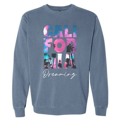 California Cali Lover Visiting California Garment-Dyed Sweatshirt