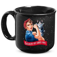 Childless Cat Ladies Vote Rosie The Riveter 15oz Campfire Ceramic Mug