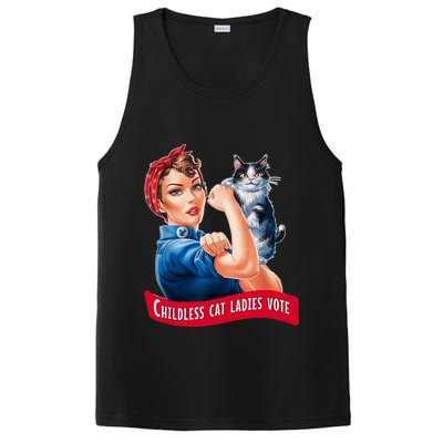 Childless Cat Ladies Vote Rosie The Riveter PosiCharge Competitor Tank