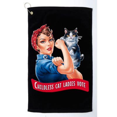 Childless Cat Ladies Vote Rosie The Riveter Golf Towel