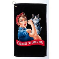 Childless Cat Ladies Vote Rosie The Riveter Golf Towel