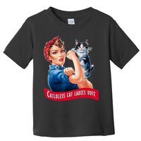 Childless Cat Ladies Vote Rosie The Riveter Toddler T-Shirt