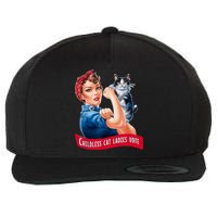 Childless Cat Ladies Vote Rosie The Riveter Wool Snapback Cap