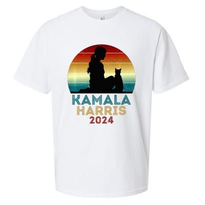 Childless Cat Lady For Kamala Harris President 2024 Election Sueded Cloud Jersey T-Shirt