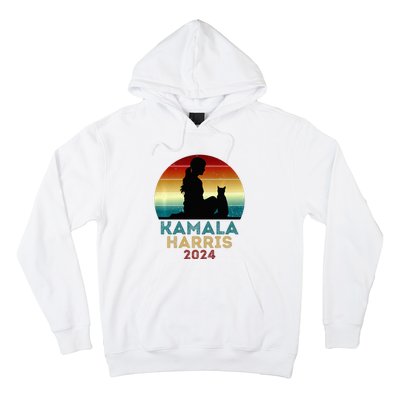 Childless Cat Lady For Kamala Harris President 2024 Election Hoodie