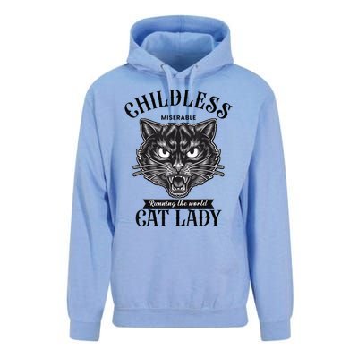 Childless Cat Lady Miserable Childless Cat Lady Kamala 2024 Unisex Surf Hoodie