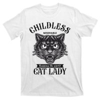 Childless Cat Lady Miserable Childless Cat Lady Kamala 2024 T-Shirt