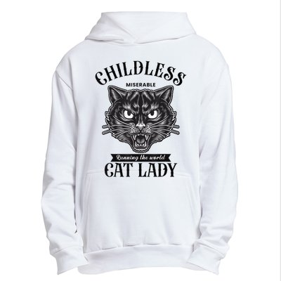 Childless Cat Lady Miserable Childless Cat Lady Kamala 2024 Urban Pullover Hoodie