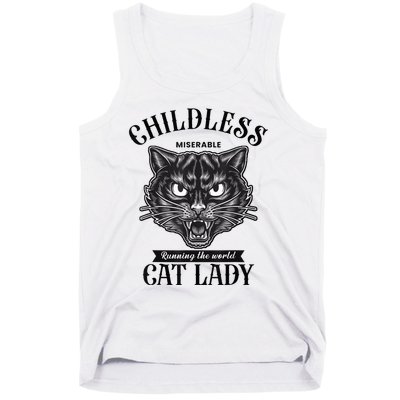 Childless Cat Lady Miserable Childless Cat Lady Kamala 2024 Tank Top