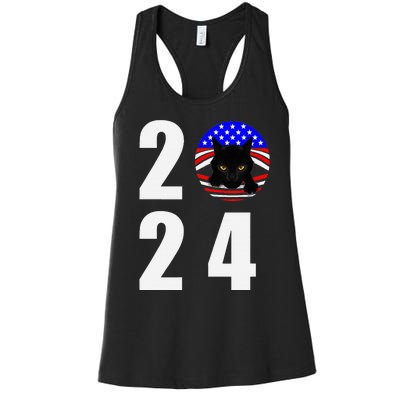 Childless Cat Ladies Vote 2024 Retro Women's Racerback Tank