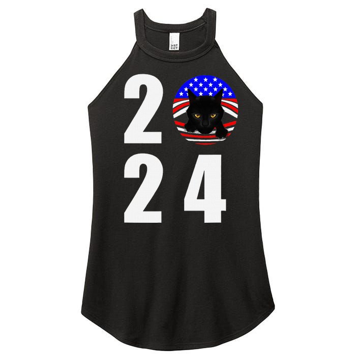 Childless Cat Ladies Vote 2024 Retro Women’s Perfect Tri Rocker Tank