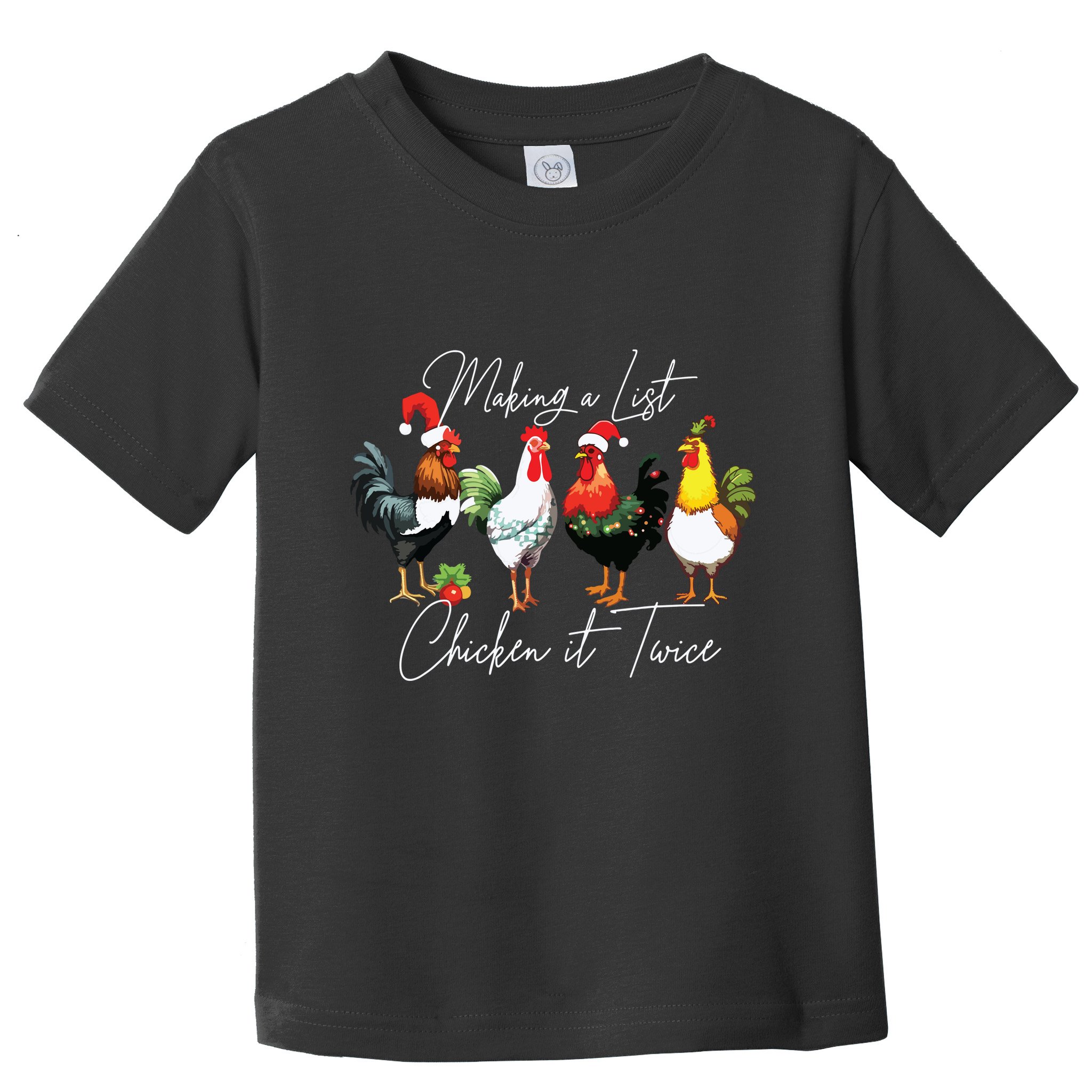 Christmas Chicken Lover Xmas Santa Hat Funny Farm Gift Toddler T-Shirt