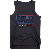 Childless Cat Lady 2024 Ladies Is Voting Kamala Tank Top